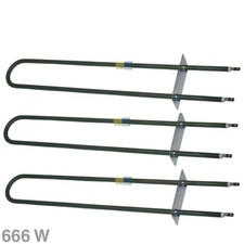 3 x Heizung Heizstab Nachtspeicherofen Heizelement Bauknecht 666 Watt 00284886