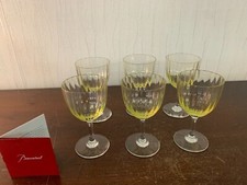 6 -gläser Wein- Modell Aquarell Citrin Kristall Baccarat (Preis La Stück)
