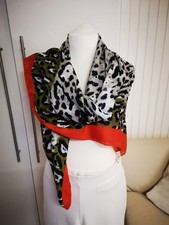 Tuch, Sportalm Kitzbühel, animal print, mit orange