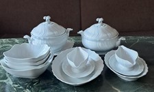 Servier Geschirr Huschenreuther Weiß Porzellan Terrine Platten Schüsseln usw.