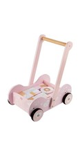 PLAYTIVE® Holz-Schiebewagen »Nordic« rosa inkl. 30 Holzbausteinen