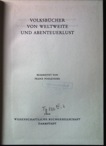 Volksbücher von weltweite und - von,