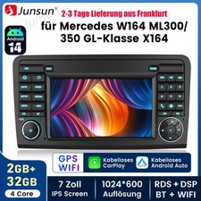 Für Mercedes Benz ML/GL Klasse W164 X164 32G Carplay Android14 Autoradio GPS Nav