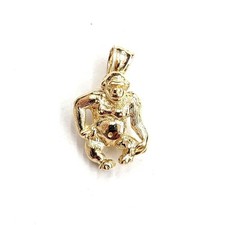 14k gelbgold massiv affe - gelbgold,