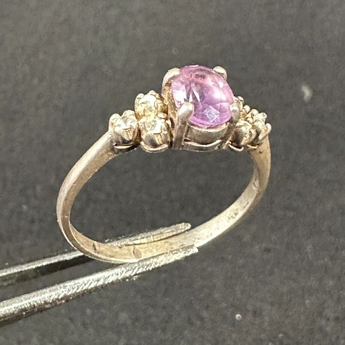 Damen ring silber - ring, rosa