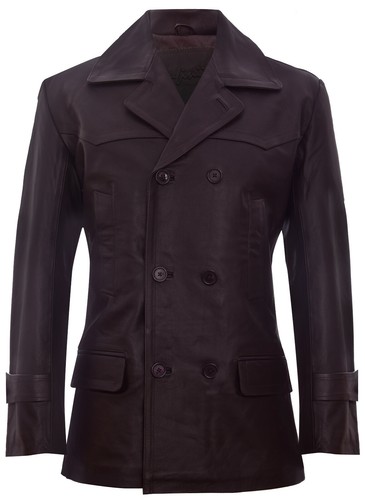 Herren braune rindslederjacke - herren,