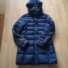 Marc'O Polo Daunen Mantel Parka Jacke-Lang Winter Warm Stepp Kapuze D40 Blau 