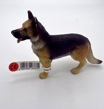Schleich 16333 Schäferhund stehend (2003) - mit Fähnchen! Hund Tier Figur
