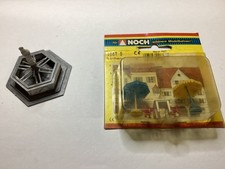 Faller, Kibri, Noch, Vollmer H0 u.a., Brunnen, Marktplatz, Sonnenschirme, Stühle