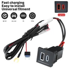 Doppelt USB-A C PD QC3.0