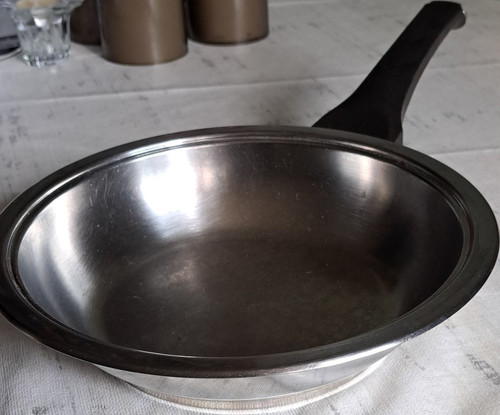 Amc edelstahl bratpfanne rund - edelstahl,