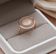 Ring 58 60 62 Fingerring Gold plat Stein Cocktailring Goldring Damenring Party