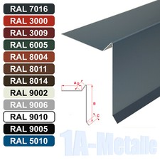 Ortgangblech Stahl verzinkt
