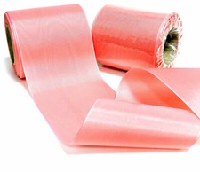 25 Meter Satinband 10cm breit Tischläufer Dekobandrolle Tischband Kranzband Rosa