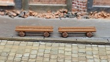 2 Stück H0 (1:87) Holzbank