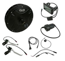 E-Bike Umbausatz 48V 1200Watt Motor mit sw900 Display Heck Hinterrad Bremshebel