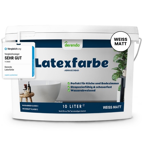 Derendo mattlatex latexfarbe - mattlatex,