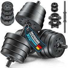 Hantelset 30 kg Kurzhanteln Langhantel Set Hantel Hantelscheiben Krafttraining