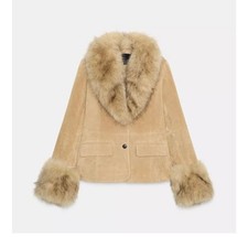 ZARA STUDIO Kleid LEDERJACKE