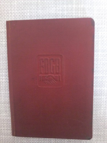 Fdgb mitgliedsbuch 1955 ddr - fdgb,