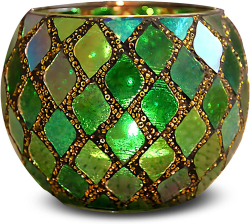 Teelichthalter mosaik glas - teelichthalter,