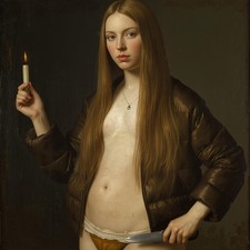 Akt Dekolleté weiblich Malerei Gemälde Zimmer Dame Frau Kunstdruck Barock Rokoko