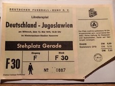 Ticket Eintrittskarte Fußball