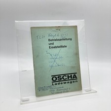 ++ OSCHA/ Ladewagen / Ersatzteilliste / Betriebsanleitung / 1969 ++