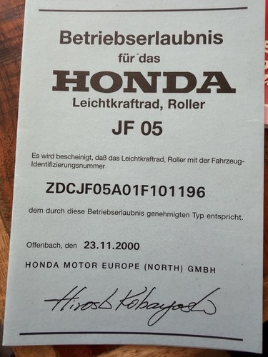 Honda pantheon fes - 125, jf05