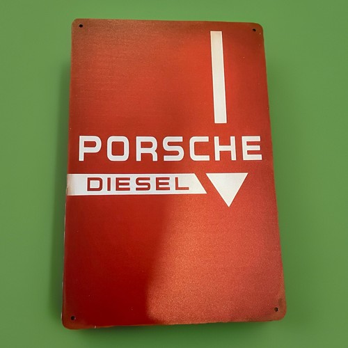 Blechschild porsche diesel - porsche,