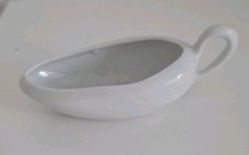 Alte Mini Sauciere für ein Einzelgedeck, Porzellan, nicht gemarkt