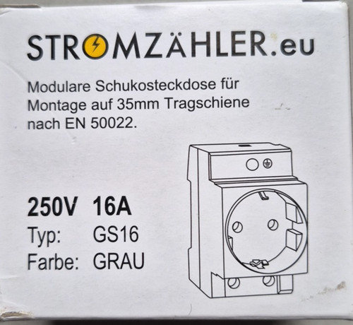 Modulare schukosteckdose gs16 - schukosteckdose,