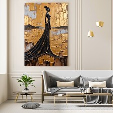 ✅ Gold Schwarze Afrikanerin