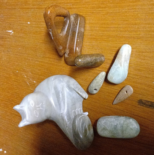 Steinfigur katze aus stein - katze,