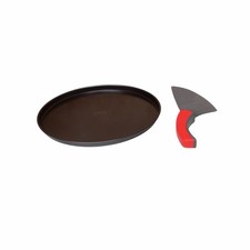 Zenker 3-tlg. Pizza Set Pizzaform Backblech Pizzaschneider Antihaftbeschichtung