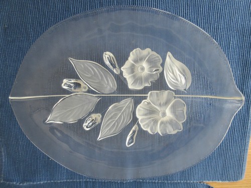 Glasplatte servierplatte oval - glasplatte,