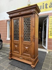 Gründerzeit Vitrine Glas Vitrine Bücherschrank Anrichte Bleiglas Buffet 1890