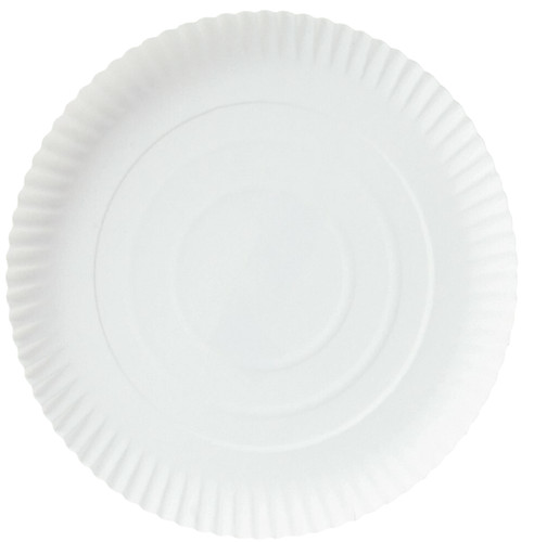 500 pappteller weiß rund - pappteller, 23cm