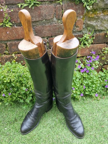 Vintage lederreitstiefel mit - lederreitstiefel,
