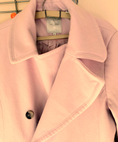 Ted baker hellrosa wollmantel - ted,