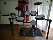Digital E-Drum Set Elektronisches Schlagzeug Drumkit Rack Mesh Heads USB MIDI