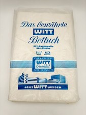 Bettuch, Vintage, Witt, Baumwolle/Flachs