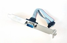 Slotblech Slotblende seriell Sub-D Stecker 9-pin  RS232 COM-Port PC Bracket