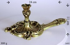 Kerzenhalter Kerzenständer 1-flammig Messing Barock Vintage Hochwertig Robust