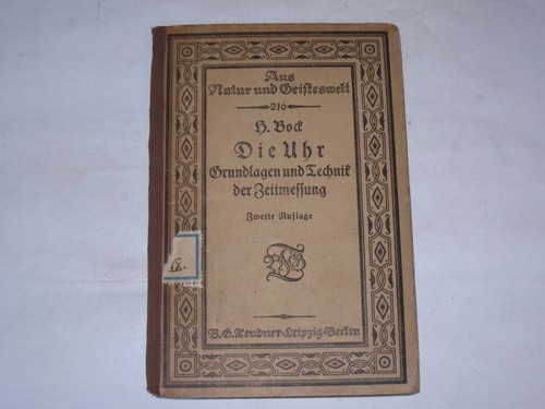 Bock die uhr grundlagen - bock,, uhr.