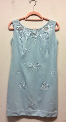 Etuikleid 60er jahre babyblau - 60er,