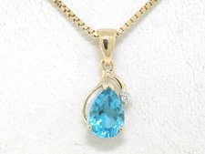 Blautopas Anhänger 585