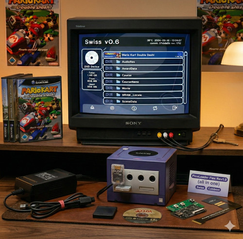 Nintendo gamecube balck swiss - nintendo, balck,