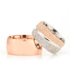 925 Silber Trauringe Eheringe Verlobungsringe Silber-Rosé 1 Paar K-1271 Hochzeit