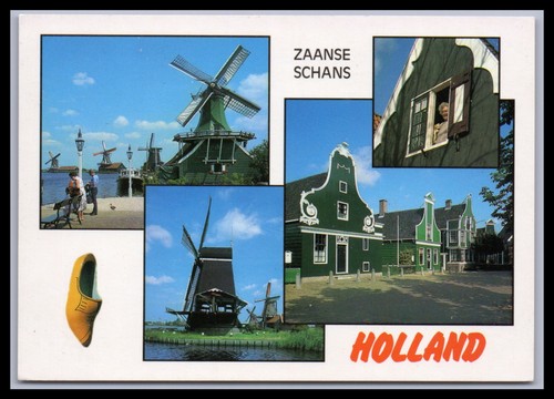 Ansichtskarte zaanse schans - ansichtskarte,